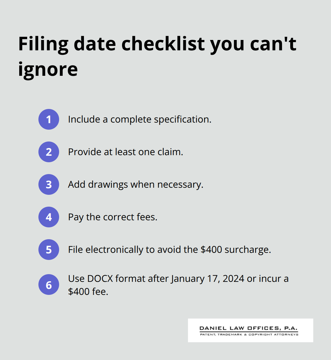 Required elements and cost-saving tips to secure a valid USPTO filing date - patent priority date vs filing date